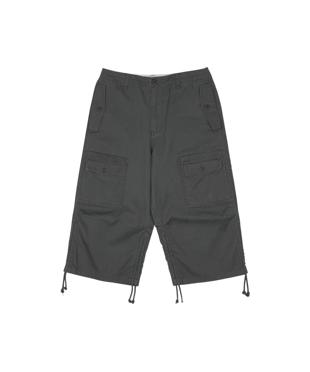 【COYSEIO】26SS CAPRI CARGO PANTS : CHARCOAL