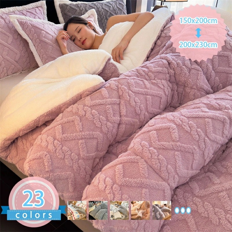 毛布 掛け布団 ダブル 厚手 二枚合わせ パイル シープ調 丸洗いOK 抗菌 防臭 防ダニ加工 北欧風 プレゼント 秋冬 発熱 柔軟 暖かい 防寒 かわいい ひざ掛け 肩掛け 大判 通年使用 心地いい