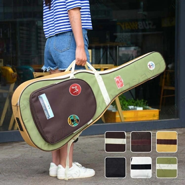 【本日限定激安格】ギフト アコースティックギター　ケース　柄系　刺繍　ファッション　おしゃれ　可愛い　学生 防水　ギグバッグ　リュック型　手提げ 楽器　アクセサリー　ギターバッグ　クラシック　ギターケ