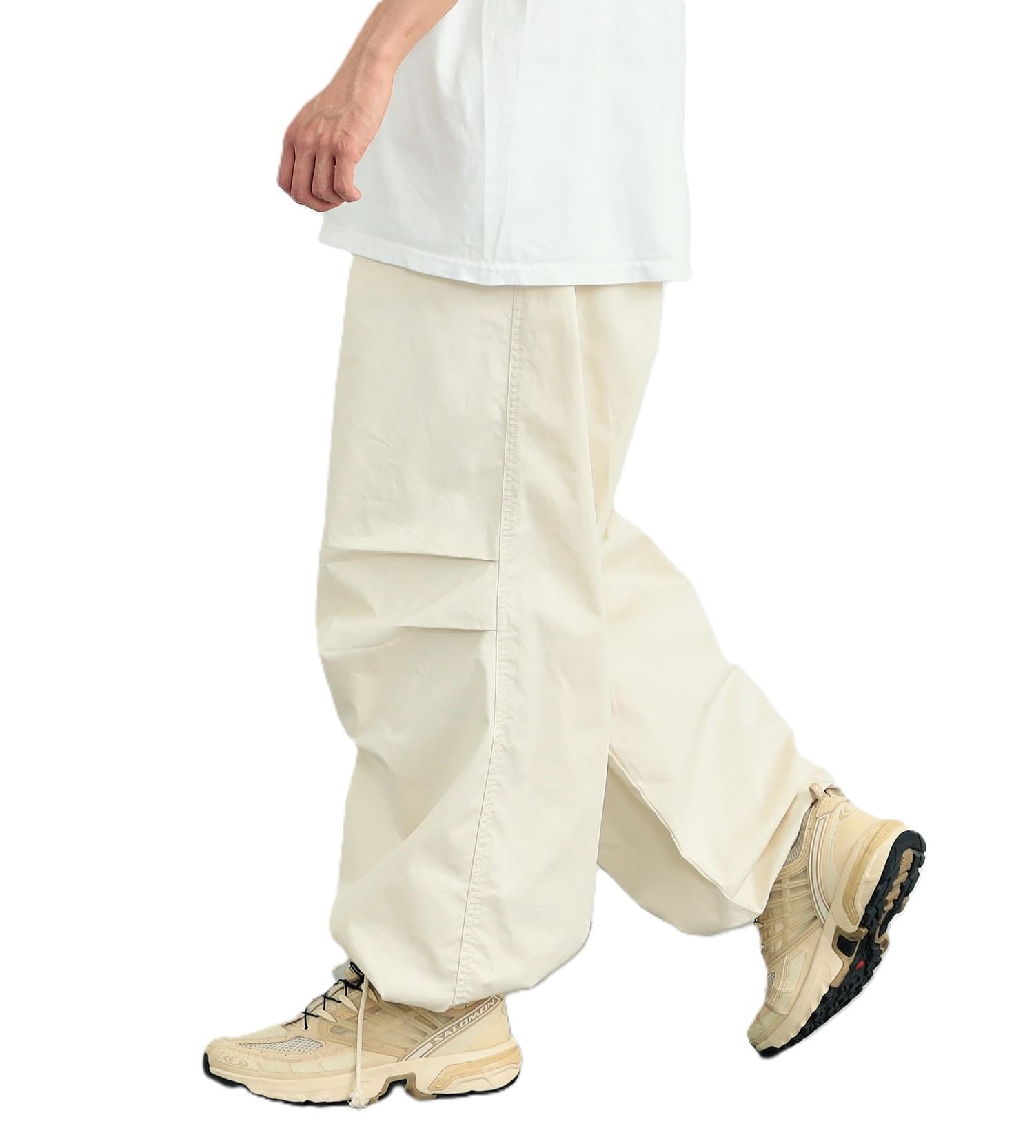 [エドウィン] カーゴパンツ STEPMARK ミリタリーワイドパンツ メンズ アイボリー