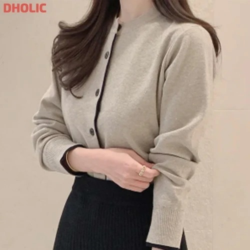 [メガ割りSALE]レイヤード風ニットカーディガン