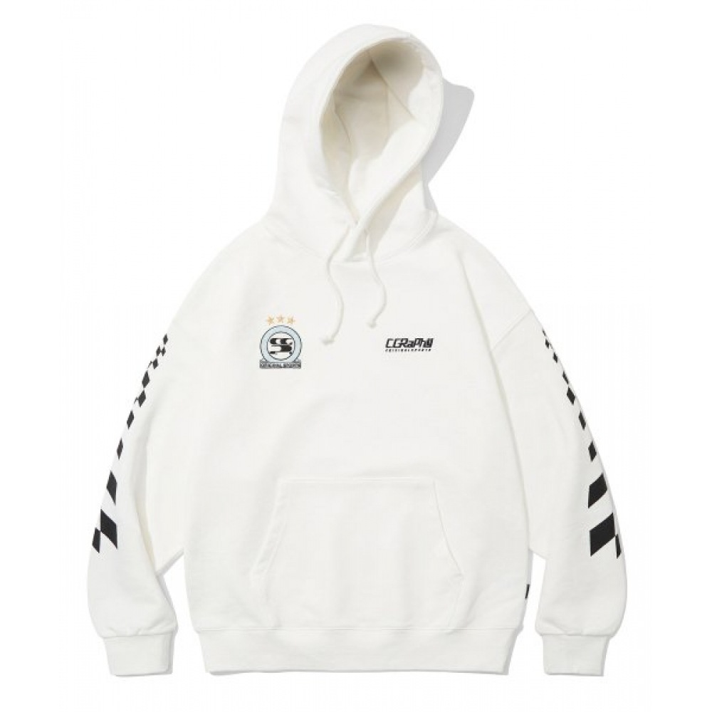 CODEGY スポーティーオーバーフィットレーシングパーカー_オフホワイト