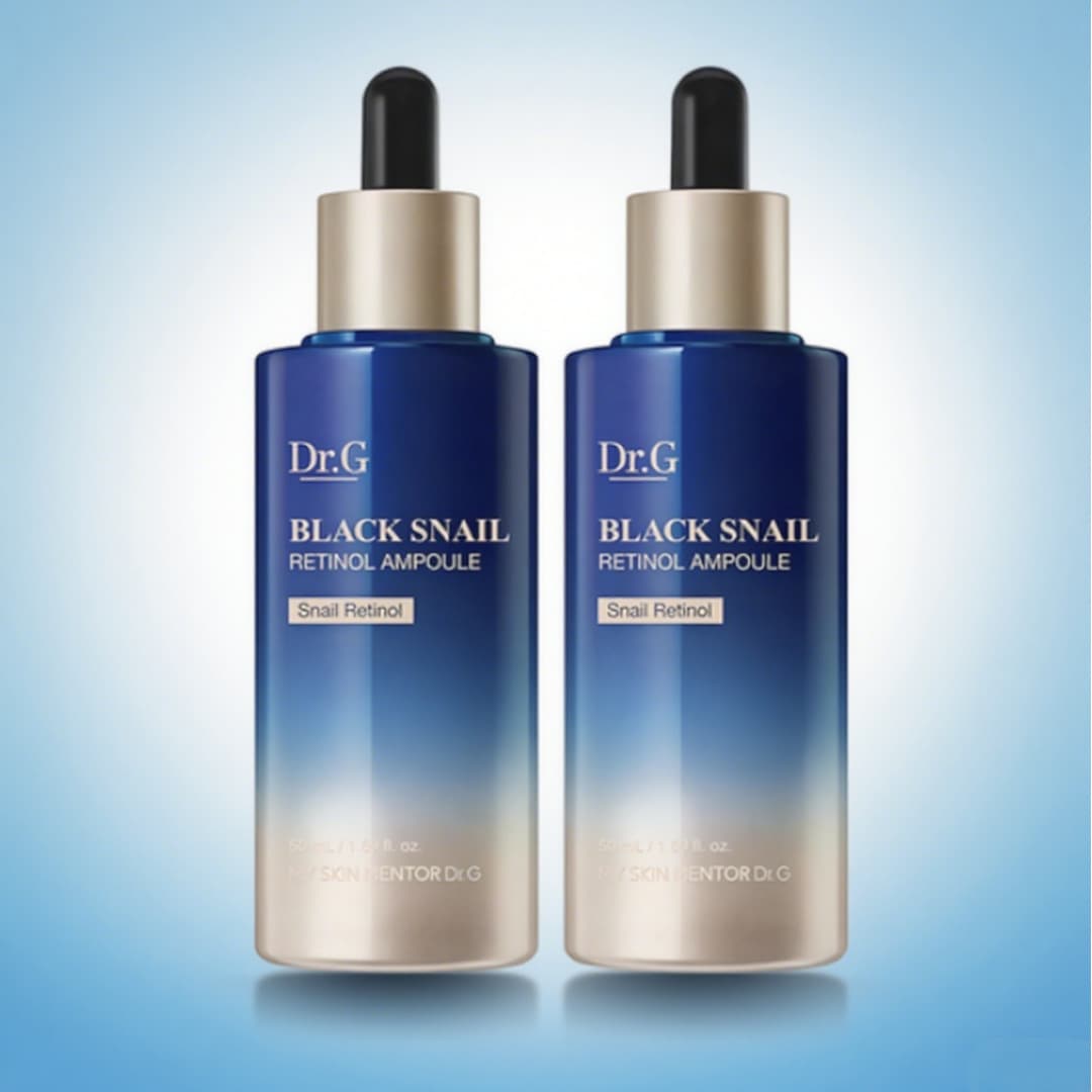 ブラックスネイル レチノールアンプル 50ml×2個 大容量 スネイル成分 毛穴ケア 弾力アップ レチノール配合 保湿アンプル 肌トラブル対応 韓国製品
