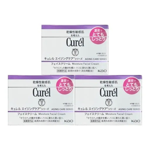 キュ レル エイジングケアクリーム 40g 3個セット とてもしっとり 花王 医薬部外品 エイジングケアシリーズ