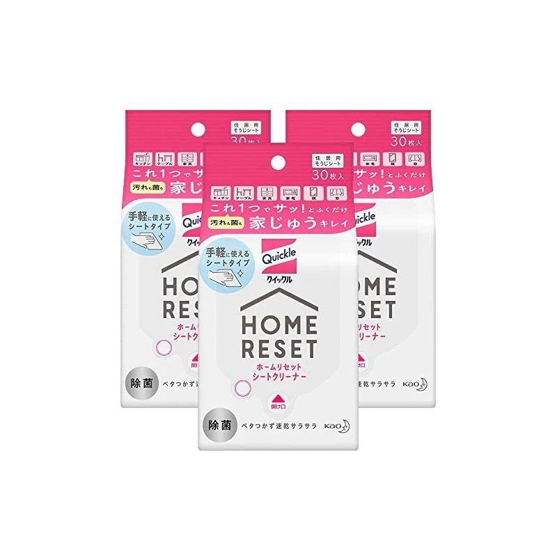【即納】【まとめ買い】クイックルホームリセット シートクリーナー30枚入×3個 6,285円