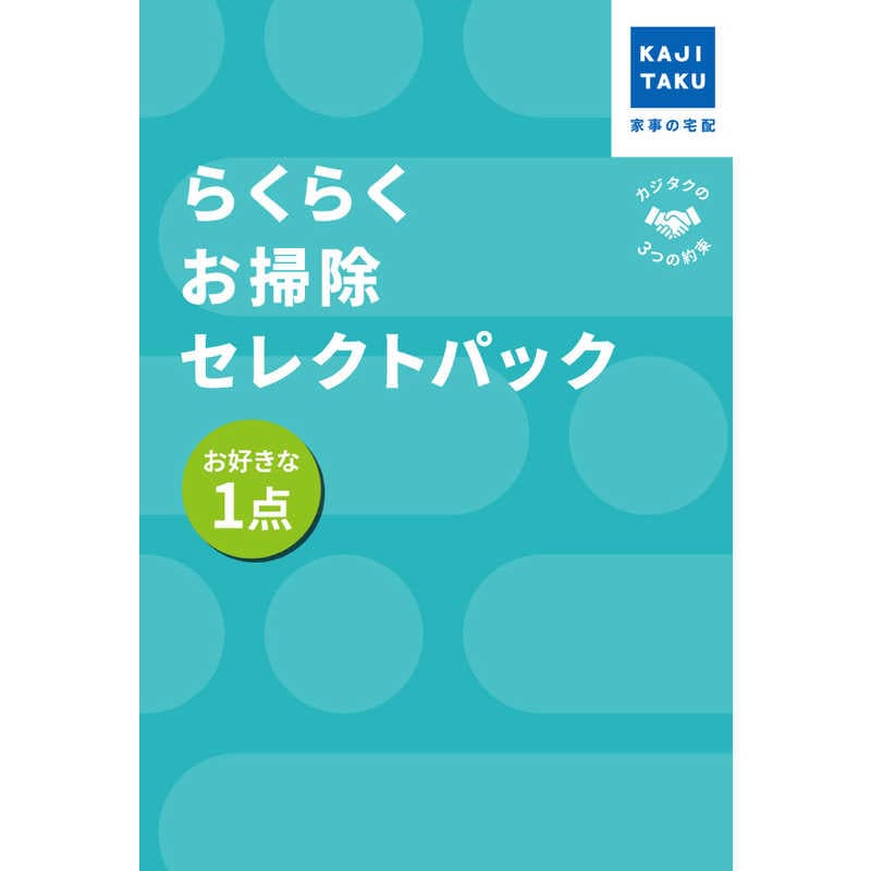 カジタク　チケット型家事代行サービス 「 らくらくお掃除セレクトパック お好きな1点 」