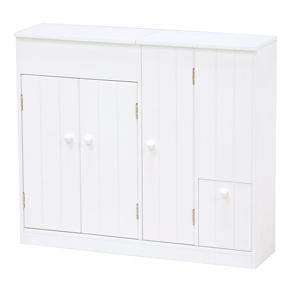 トイレ収納ラック 幅60×奥行16×高さ52cm MTR-6118WH