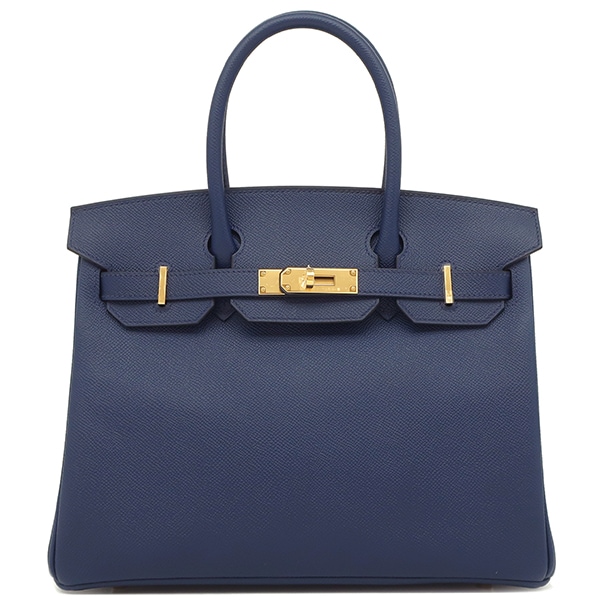 エルメス HERMES ハンドバッグ バーキン30 ヴォーエプソン ブルーネイビー ゴールド金具 新品 未使用 青 新刻印 K刻印（2025年製） 【箱】【中古】 1,218,490円