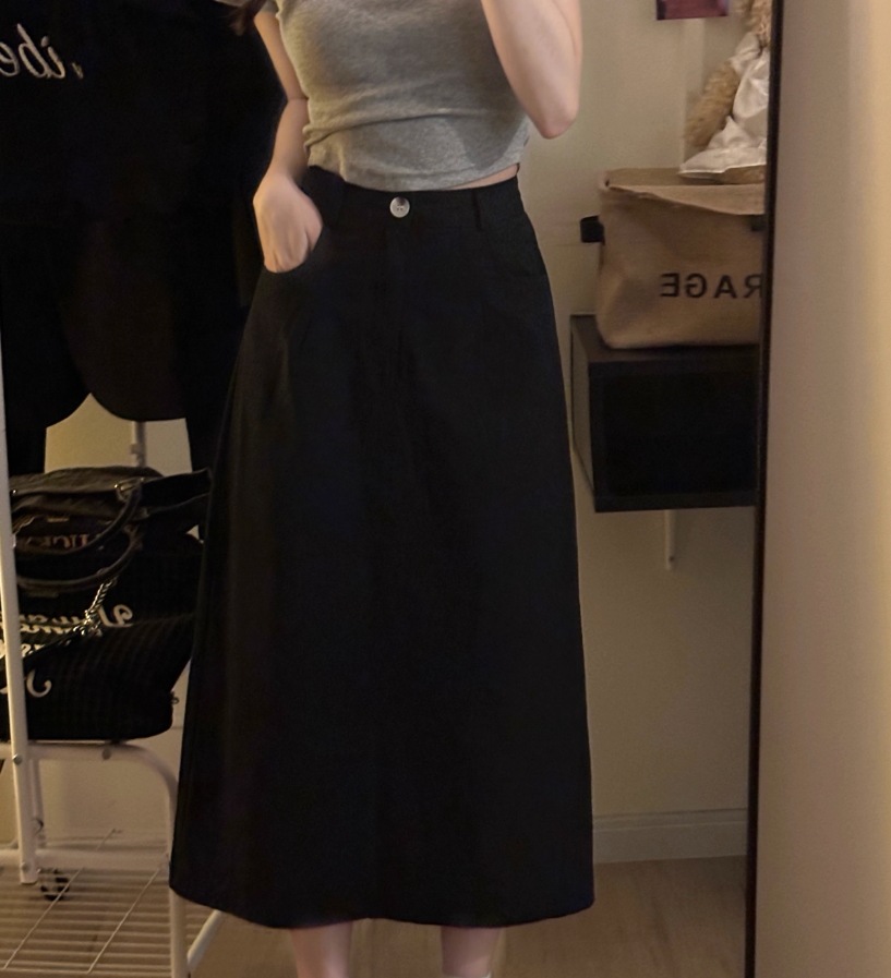 ボトムス デート モテアイテム ワークスカート ミディアム丈 Iライン コットン 大人可愛い きれいめ 上品 おしゃれ かっこいい 大人可愛い ラブリー キュート ガーリー クール モード系 セクシー