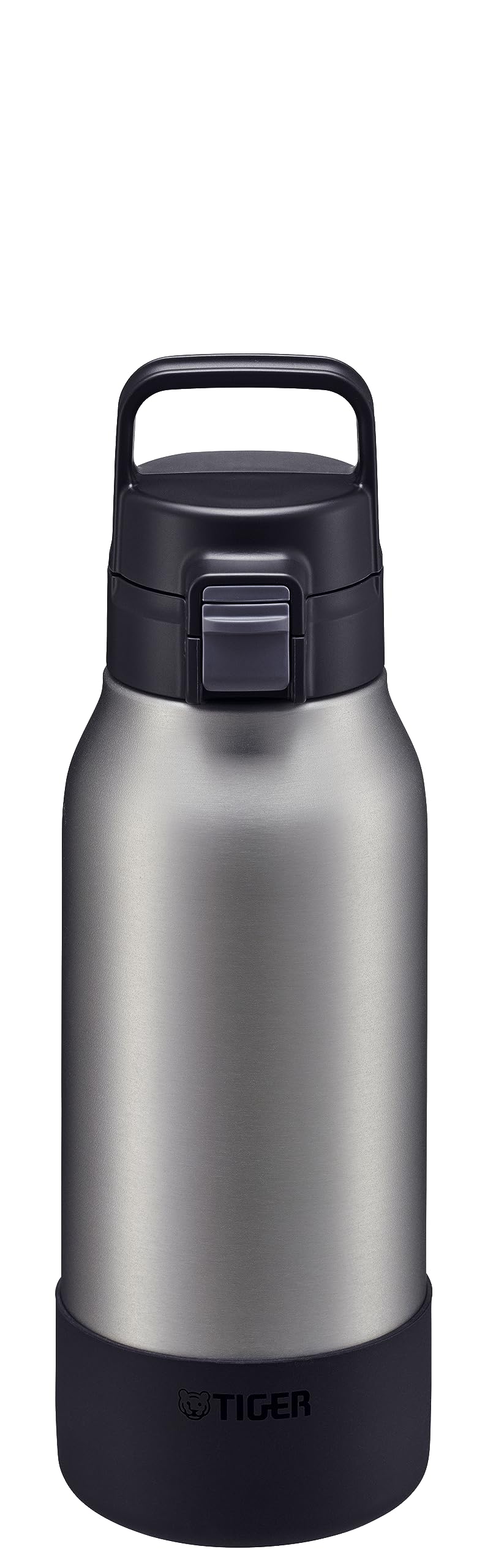 タイガー魔法瓶 水筒 1リットル ハンドル付き片手で開けやすいワンタッチ真空断熱ステンレスボトル スポーツドリンクOK 大容量 直飲み 広口 保冷専用 MTA-B100XM マットステンレス