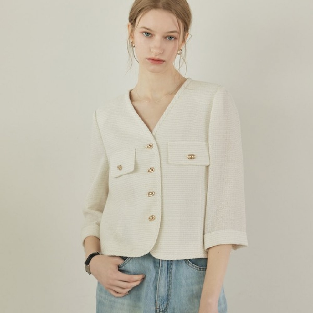 (リアーナニューヨーク) エッセンシャルシングルツイードジャケットRSEWJK050