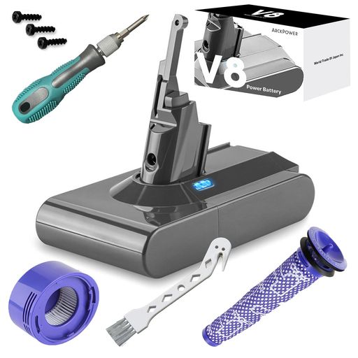 ダイソン V8 バッテリー 4500MAH 日本メーカー 365日保証 掃除機 SV10 ARCKPOWER