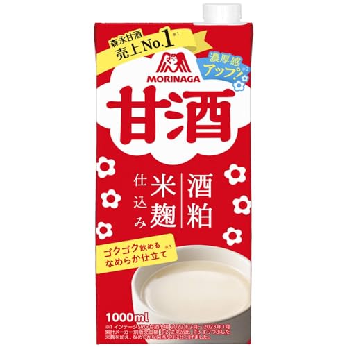 森永乳業 森永製菓 甘酒 1000ml×6本