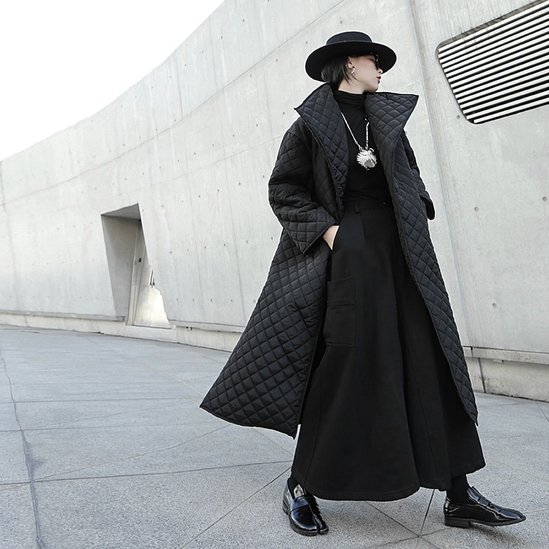 キルティングコート キルティング コート アウター ブラックコーデ モード系 シンプル カジュアル