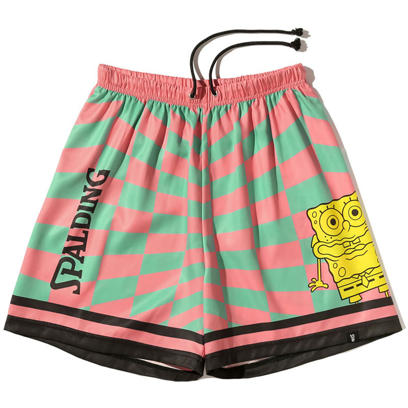 ジュニア 布帛ショーツ スポンジ・ボブ チェッカーフラッグ バスケットボール フハクハーフパンツＪＲ sjp25064s-6243