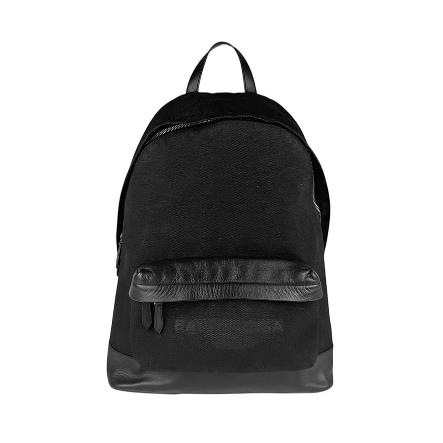 バレンシアガ BALENCIAGA リュック キャンバス/レザー ブラック ユニセックス 392007 z5172