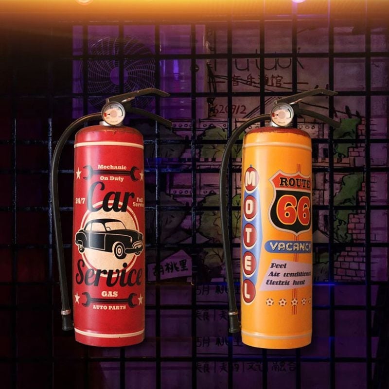 壁掛けインテリア ウォールサイン ブリキ アメリカンレトロ 立体看板 消化器 バーインテリア Bar アメリカ雑貨 レストラン おしゃれ 男前インテリア