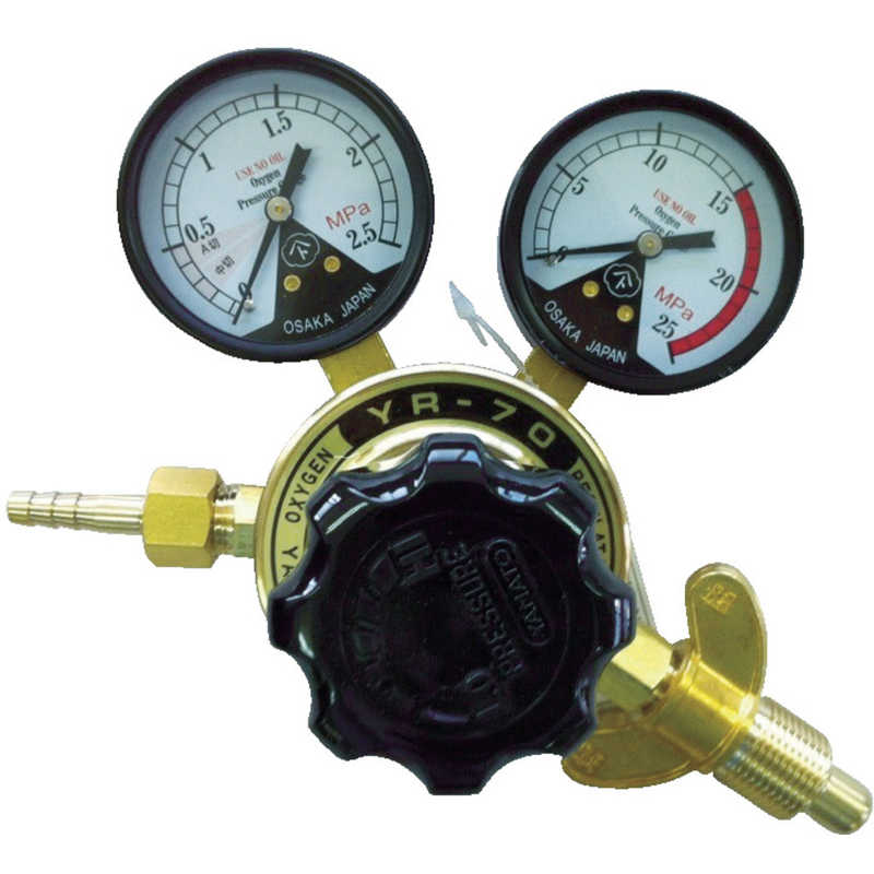 ヤマト産業　全真鍮製酸素調整器 YR-70(関西式)　NYR70W 12,220円