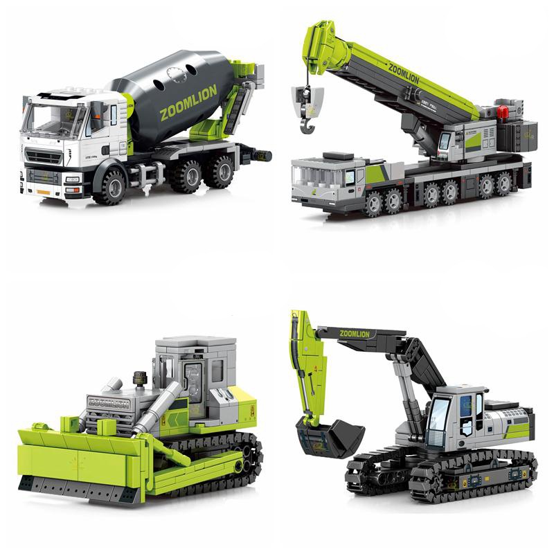 ブロック互換 レゴ 互換品 レゴミキサー車 トラックミキサ 中型トラック 土砂ダンプ車 互換品クリスマス プレゼント ギフト 誕生日