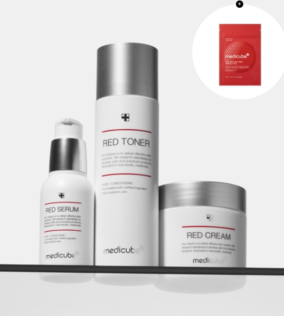 【ニキビ肌向け3点セット】レッドライン2.0 セラム30ml＋トナー100ml＋クリーム50ml / 韓国コスメ・敏感肌・鎮静・毛穴ケア・低刺激・水分ケア