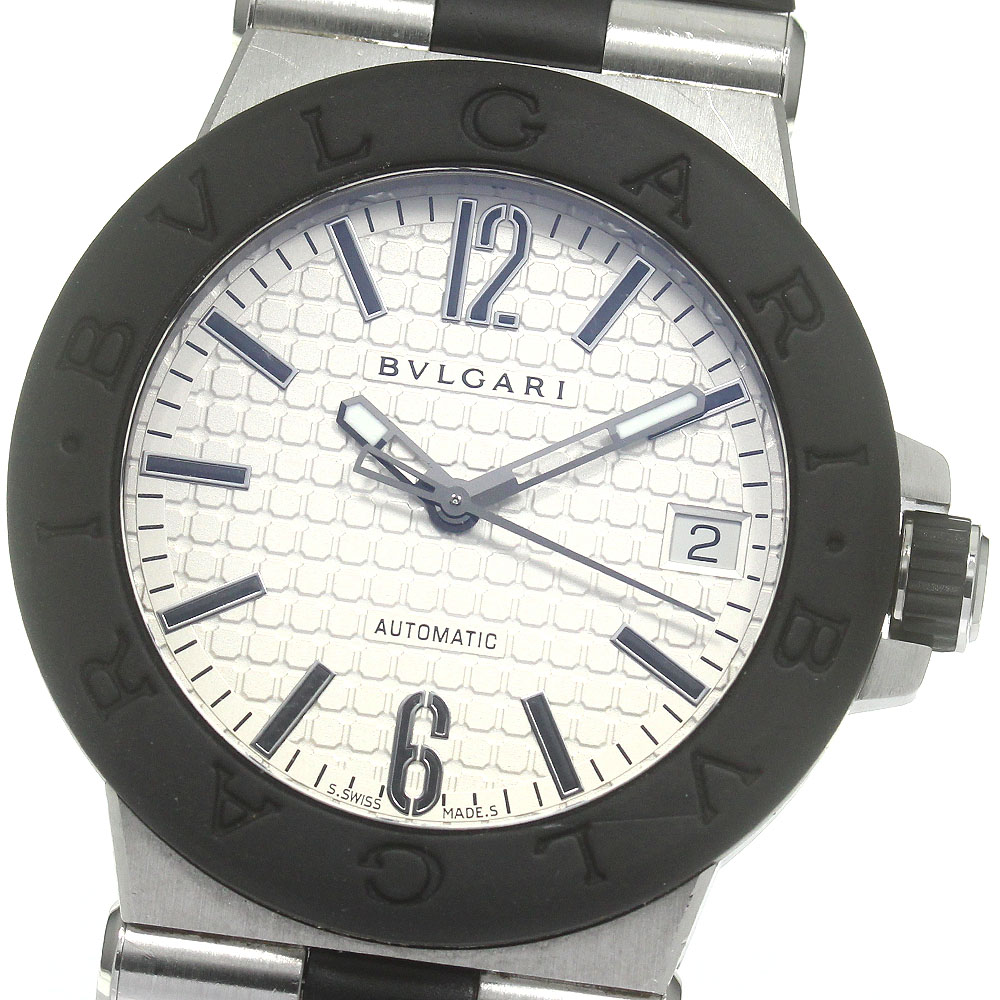 ブルガリ BVLGARI DG35SV ディアゴノ デイト 自動巻き メンズ 箱・保証書付き_846515【中古】