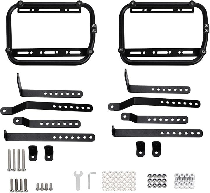 バイク用 サイドボックス 取り付けステー 左右セット 汎用 パニアケース キャリア サポート(ステー付き)