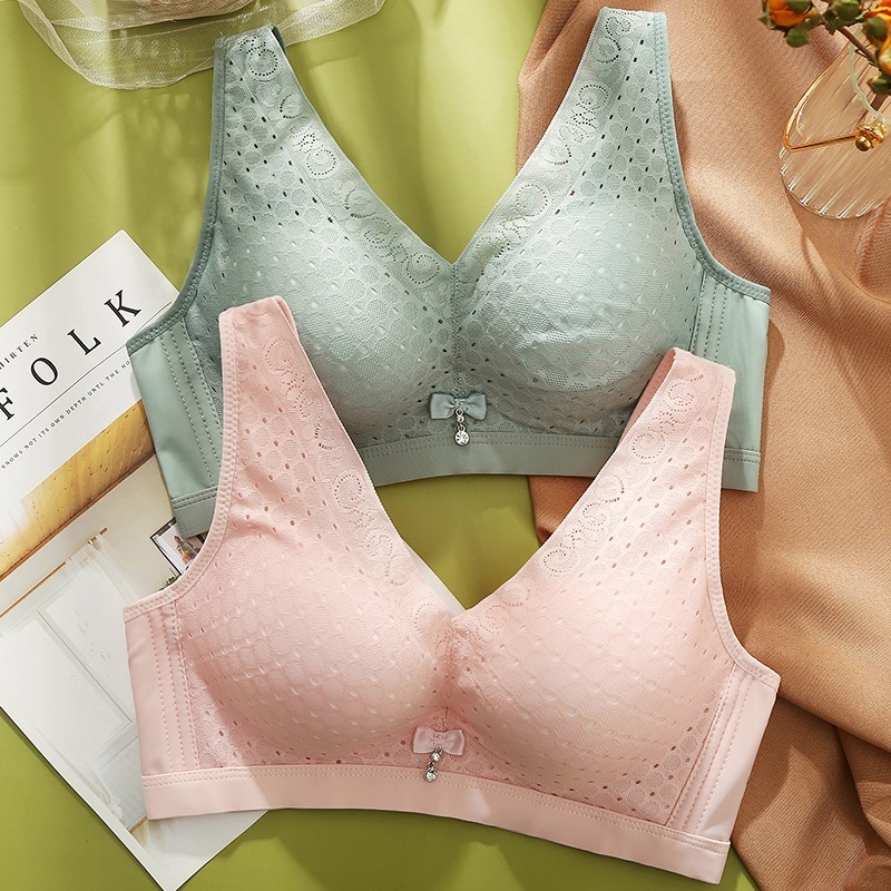 10個セット レディースブラジャースチールリングなしタンクトップ式集中収納副乳調整小胸インナー