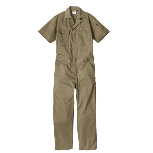 コーコス D-6702 キャメル XXL 半袖ツナギ