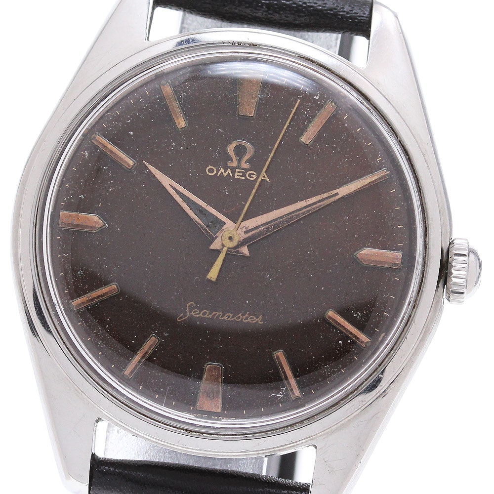 オメガ OMEGA Ref.2996 4 SC シーマスター ミラーダイヤル ランチェロケース Cal.285 手巻き メンズ _840114【中古】