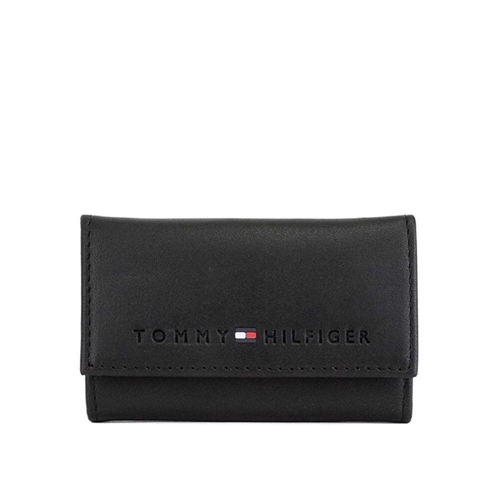 キーケース　31TL17X005-001　6連フック　ブラック　 エンボスロゴ ブラウン　レザー 並行輸入品