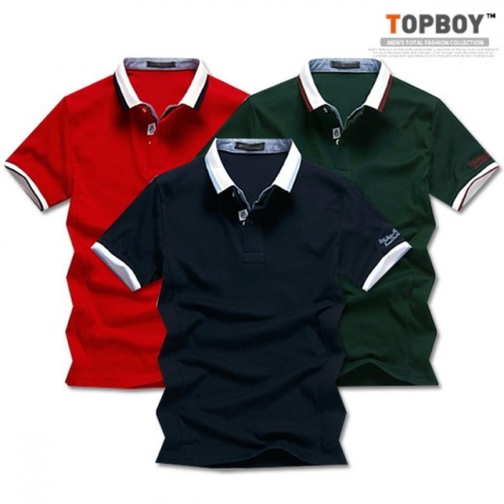 (トップボーイ) カラーディテール半袖カラティ (RT566)