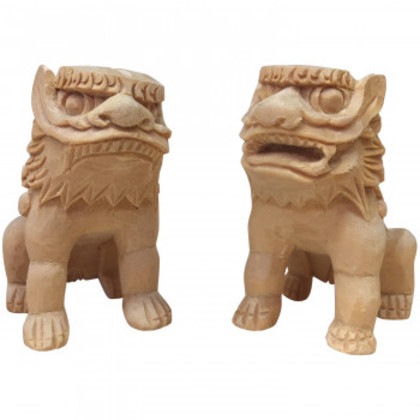 神棚の里 神棚 神具 手彫り置物 狛犬極上彫リ 4,837円