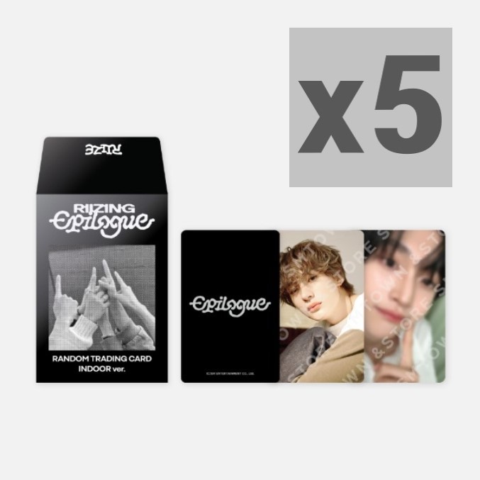 RIIZE RANDOM TRADING CARD SET INDOOR Ver 5個 RIIZE : ON THE SING STREET