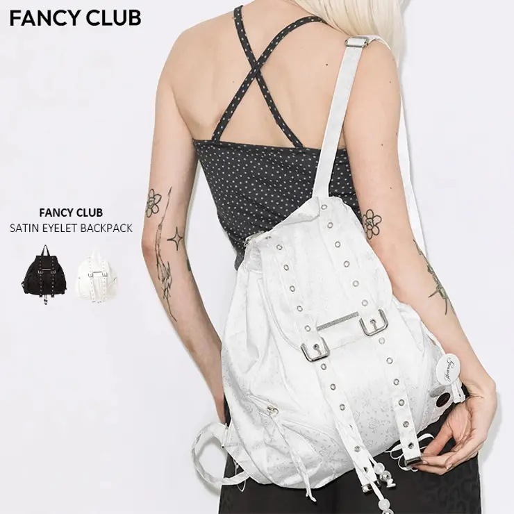 FANCY CLUB(ファンシークラブ)/SATIN EYELET BACKPACK