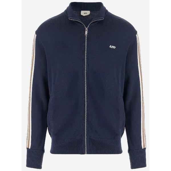 オートリー ジャケット ブルー JAPMB5KBKNITBLUE