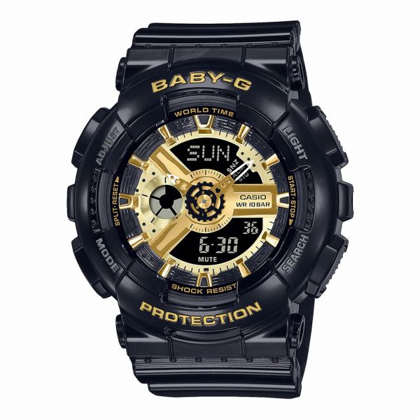 取寄品 正規品 CASIO腕時計 カシオ BABY-G ベイビージー アナデジ表示 アナログ&デジタル 丸形 クオーツ BA-110X-1AJF レディース腕時計