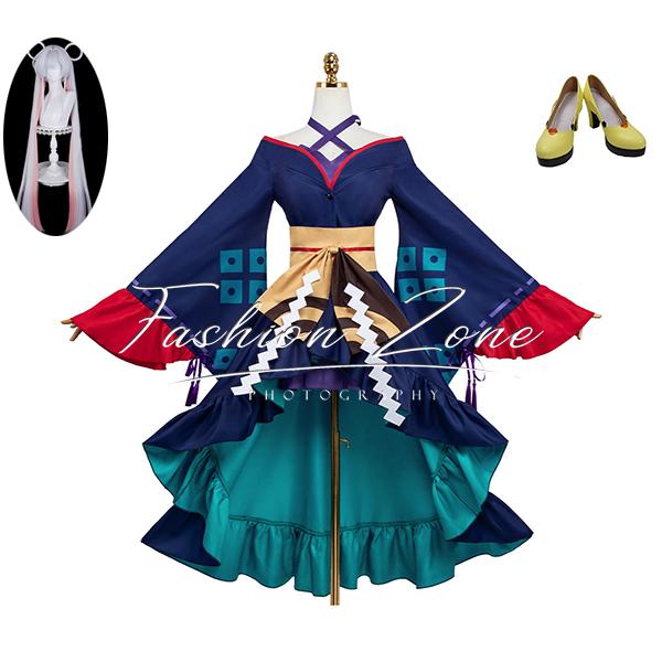 [数量限定]超かぐや姫 風 月見ヤチヨ コスプレ衣装 ウィッグ 靴 cosplay ハロウィン 演出服 変装