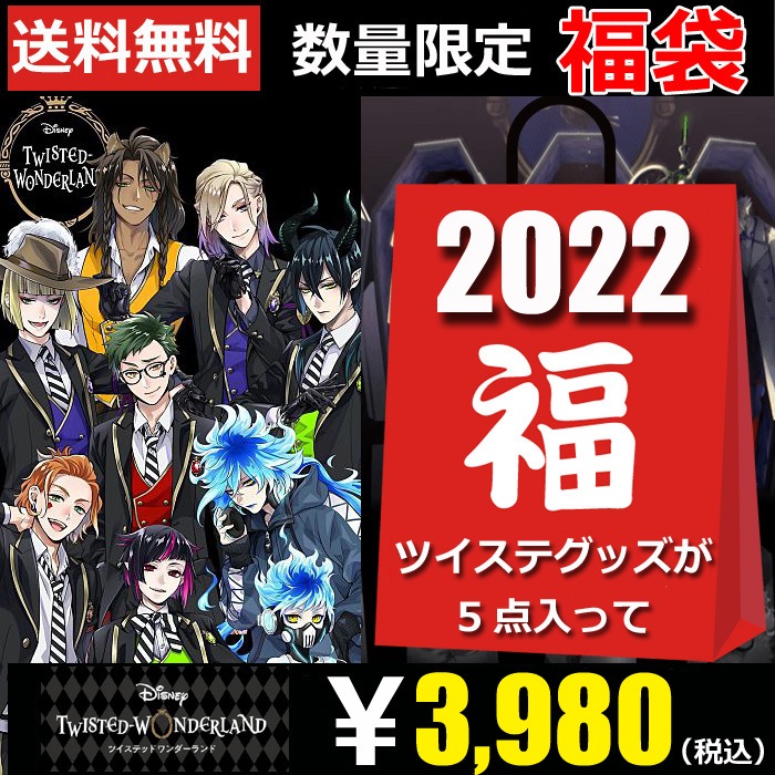 ツイステ 福袋 22 グッズ レディース パスケース クリアファイル 至上 キーホルダー 缶バッチ 等