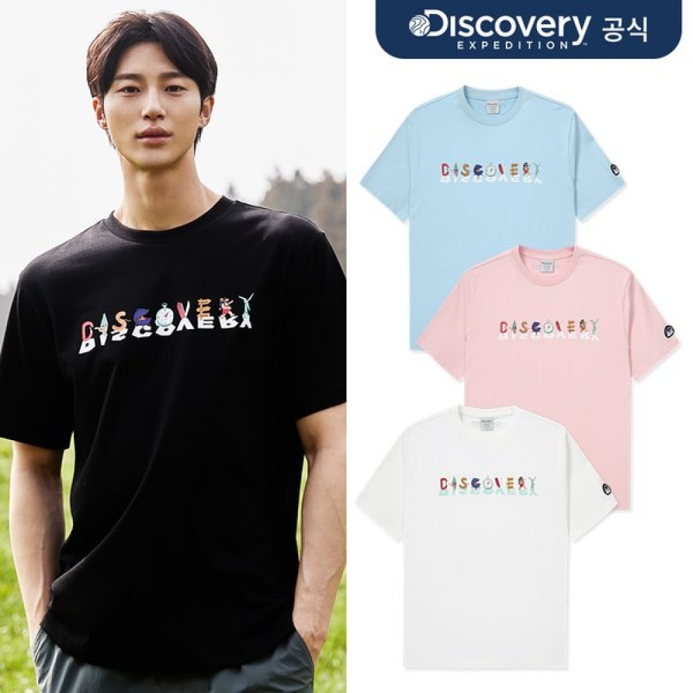 [ディスカバリー] [ボンウーソクウェア] メインクルーアウトドアタイポグラフィTシャツ 5 チョイス1