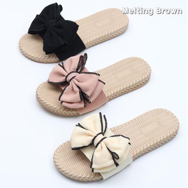 女性 夏 リボン スリッパ PR2