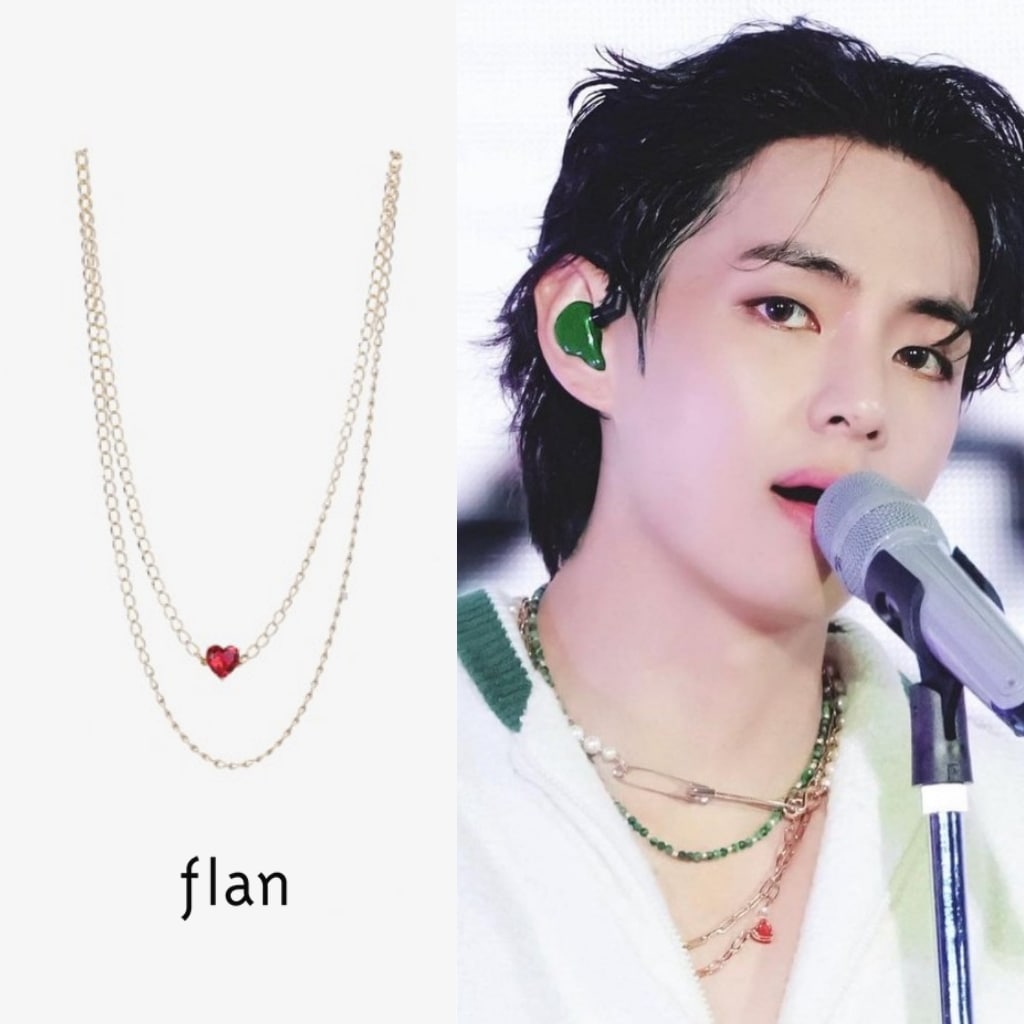 【flan】 HEART Long Necklace ネックレス BTS V(テテ)着用 11,570円