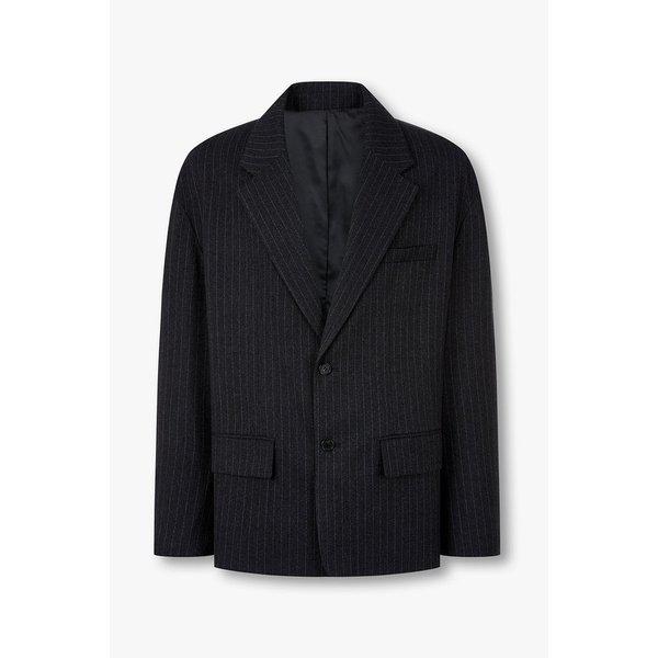 [MEN] ストライプマキシジャケット9155412560085