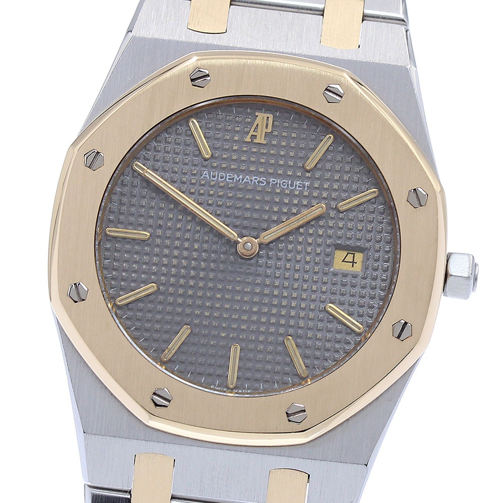 オーデマ・ピゲ AUDEMARS PIGUET 56175SA ロイヤルオーク デイト クォーツ メンズ 良品 箱・保証書付き_878243【中古】