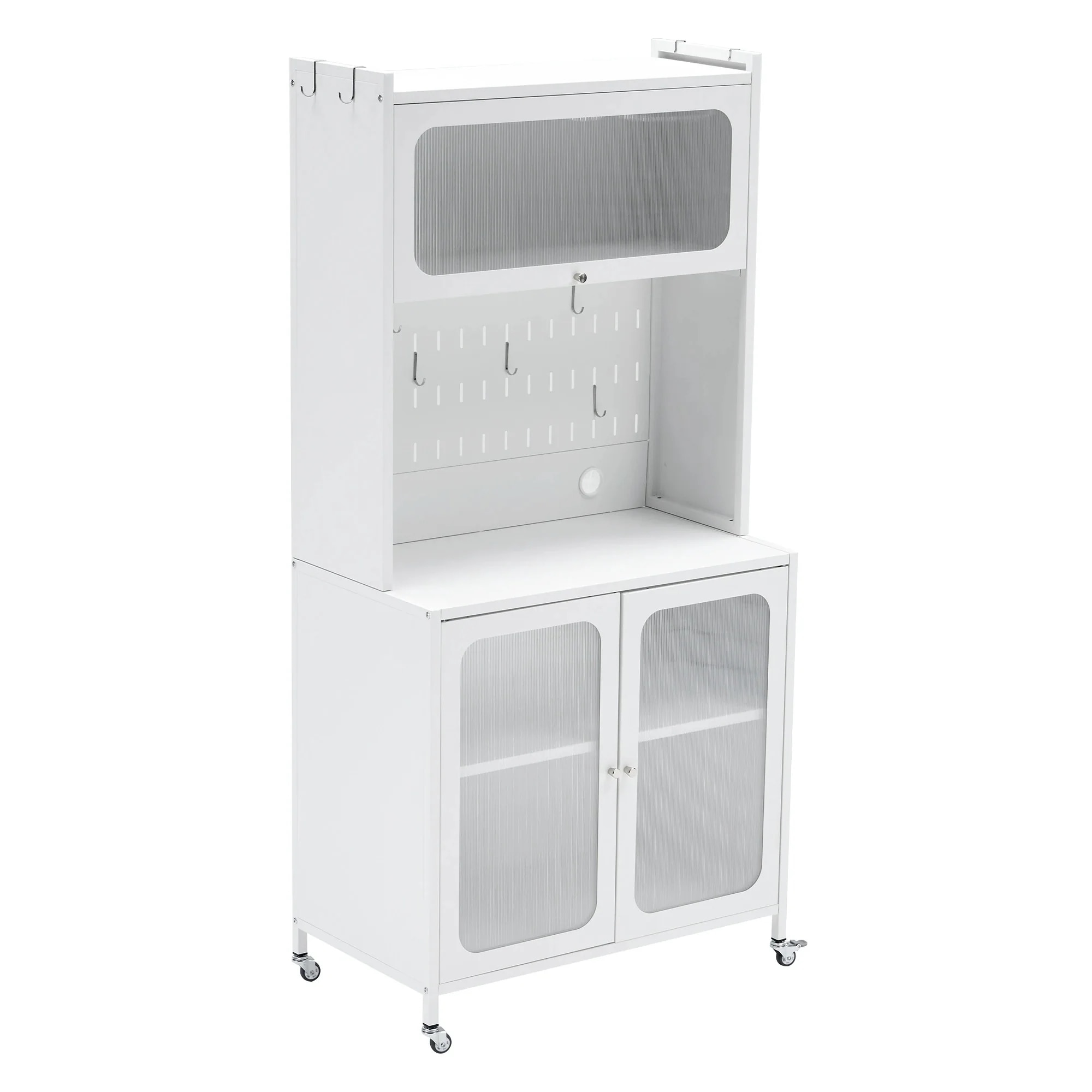 【安心保証付き】食器棚 キッチンカウンター スリム キッチン収納 ガラス扉 キッチンワゴン キッチンボード おしゃれ キッチンキャビネット キッチンストッカー 80cm カップボード レンジ台 収納