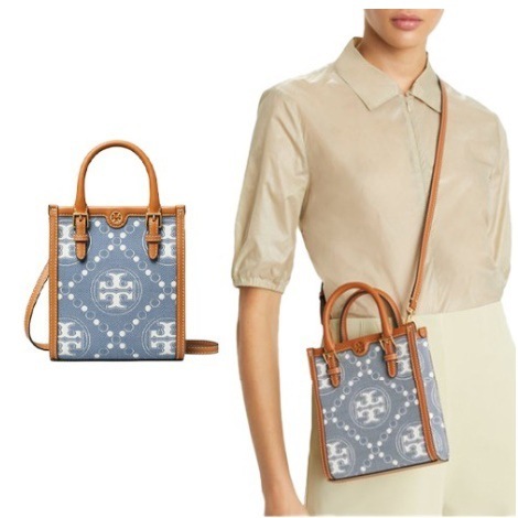 T MONOGRAM DENIM MINI N/S TOTE 159639 12,586円