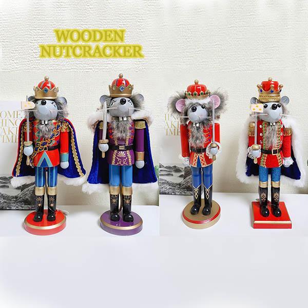 くるみ割り人形 置物 木製 国王人形 ネズミの王様 祝日 手作り 40cm 工芸品 洋風 部屋 雑貨 逸品 結婚式 ja631c0c0w9