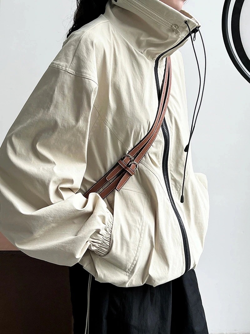 春秋 アウトドア 新作 トレンチコート こうぐふう ジャケット 突撃衣 ジャケット着 フード付きジャケットセミロング カップル日韩系 网格里布薄い トップス ポケット ハンサム 百掛け ゆったり韓国