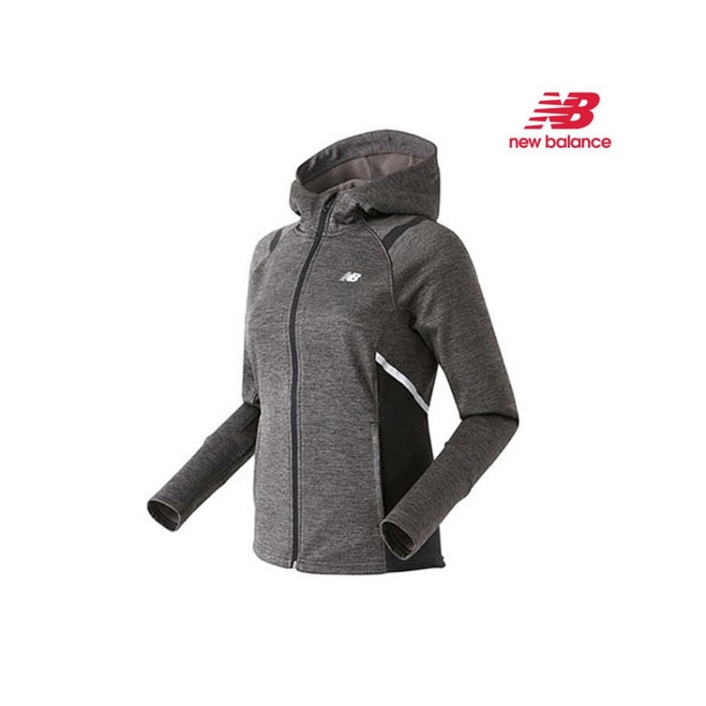 ニューバランスウィメンズコズミック起毛ジャケットグレー NBMD746032-15