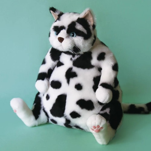 Cuddly カドリー ポトフ ホルスタイン柄(約40cm 約800g) モンマルトルの素敵な仲間たち 猫ぬいぐるみ【日本製】