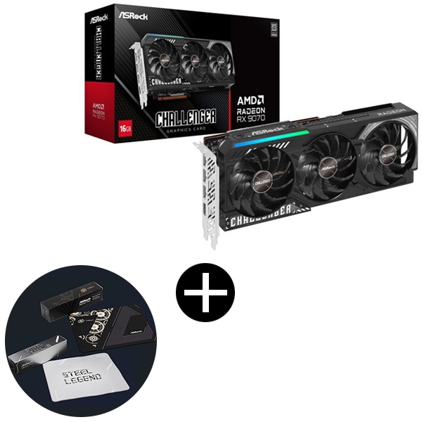 RX9070 CL 16G ブラック グラフィックボード + オリジナルマウスパッド セット